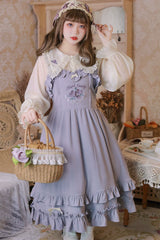 Yingtang - French Rose - Plus Size Lolita Dress Winter Lolita Sweater Set