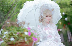Whale Island - Laraine - Gorgeous Lolita Parasol Lace Umbrella Lolita Long Umbrella