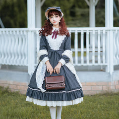 Miss point - Rose Silhouette - Vintage Classic Lolita OP