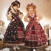 Miss Point - Forest Berry Bunny - Sweet Lolita JSK Elegant Bunny Print Dress
