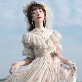 Miss Point - Woody Rose - Classic Elegant Floral Lolita OP Dress
