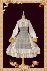 Infanta - Memoirs of Backlight - Elegant Plaid Lolita JSK Dress