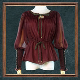 FunCcino - Ragnarok - Nordic Lamb Leg Sleeves Lolita Blouse