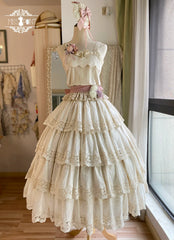 Miss Point - Forest Waltz - Cotton Lolita Camisole Embroidered Cami Top