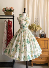 Forest Wardrobe - Afternoon Forest - Vintage Lolita Dress Halter Neck Open Back