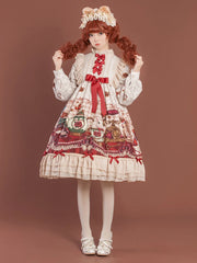 OCELOT - Crown Bear - Kawaii Daily Lolita Long OP Dress
