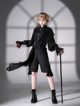 CastleToo - Eternal City - Black Ouji Lolita Pointed Collar Shirt Outfit