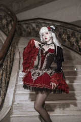 Letters from Unknown Star - Blood Feast - Gothic Lolita JSK Suit Daily Goth Dress