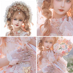 Cat Fairy - Spring Gift Box - Pink Classic Lolita Accessories Handmade Lace