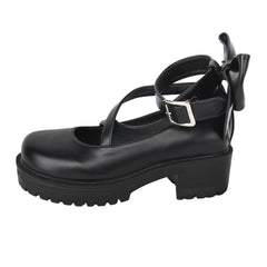 Angelic Imprint - Punk Lolita Black Platform Shoes