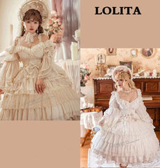Dawn and Morning - Elegant Lolita OP Dress Sunrise Elf Long Dress