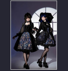 SUSIN - Night Traveler - Classic and Elegant Gothic Dress with Colorful Window Prints