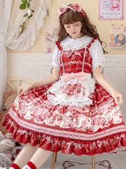 OCELOT - Sweet Lolita Lolita JSK and SK Rabbit Strawberry Dress