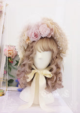 Elpress L~Wedding Lolita Floral Headdress BNT Veil