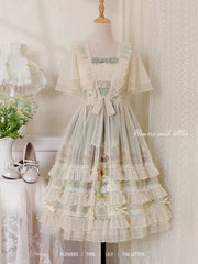 Designer's Gift - Flower and Letter - Classic Lolita JSK Dress