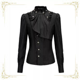 Immortal Thorn - Retro Ouji Lolita Blouse, Detachable Jabot