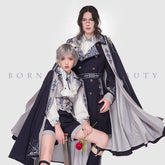 Youpairui - Sheffield - British Military Navy Blue Ouji Lolita Set