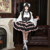 OCELOT - Blackberry Love Song - Black Pink Lolita Skirt Lolita Cake Skirt