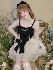 Yingtang - Plus Size Lolita Coat Elegant Puffy Skirt Suit
