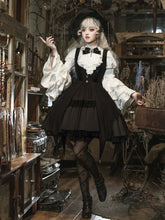 Your Princess - Dawn Witch - Black Gothic Lolita JSK Dress + White Blouse