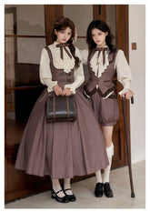 With PUJI - Ouji Lolita Shirt Bust-supporting JSK Dress