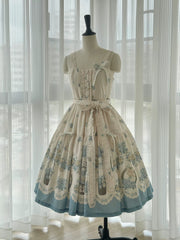 DreamWhale - Floral and Bird Series - Classic Lolita JSK Suit Floral Print Dress