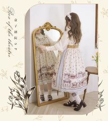 Magic Tea Party - Box Theatre - Classical Lolita Beige Rabbit Print JSK