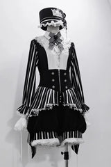 Princess Chronicles - Fancy Trick - Ouji Lolita Long Sleeve Shirt Vintage Shorts Suit