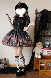 Frozen in time - Rabbit Kingdom - Gothic Lolita JSK Suit Printed Lolita Dress