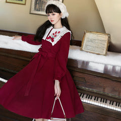 Letters from Unknown Star - Tulip Coat - Winter Elegant Lolita Dress Overcoat
