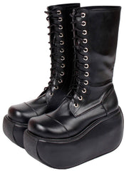 Angelic Imprint - Fashion Crossover Strap Punk Lolita Boots