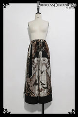 Princess Chronicles - Night Instructions - Ouji Lolita Printed Loose Trousers