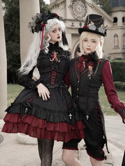 Luna Planetarium - Evil Fang - Gothic Lolita JSK Suit Ouji Lolita Shorts Suit