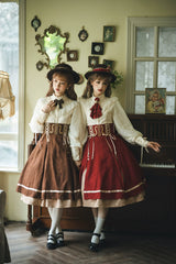 Miss Point - Golden Movement - Elegant Lolita Fishbone Skirt Customized