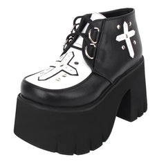 Angelic Imprint - Gothic Lolita Cross Classic Platform Shoes