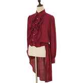 Immortal Thorn - Immortal Moon Night Song - Ouji Lolita Swallow-tailed Blouse