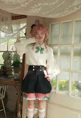 CastleToo - Candy Shop - Ouji Lolita Vest Outfit With Patchwork Design/Bow Details
