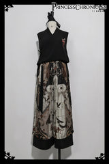 Princess Chronicles - Night Instructions - Ouji Lolita Printed Loose Trousers