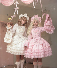 Plum Tree - Pure Love Language - Sweet Lolita Pearl JSK Princess Sleeves Blouse