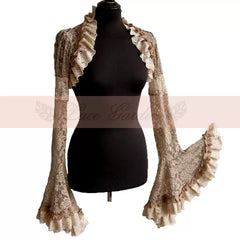 Vintage Lolita Bolero French Court Embroidered Lace Top