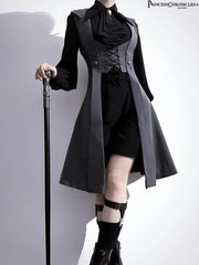 Princess Chronicles - The Night Prelude - Retro Lolita Vest Gothic Lolita Black Waistcoat