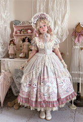 Bolero - Liliana Cat - Sweet Lolita Gorgeous OP Dress with Soft Lace & Organza