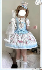MeowMeow - Rabbit Collection Box - Bunny Print Kawaii Lolita JSK Dress, 3 Colors