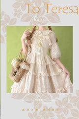 Forest Song - Daily Lolita Shirt Apricot Embroidered Blouse