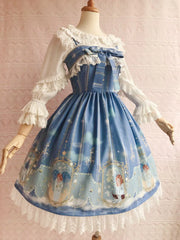 Yilia - Oriel's Blessing - Angel-themed Printed Lolita Jumper Dress