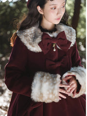 Unideer - Casual Lolita Winter Wool Down Coat Multicolors