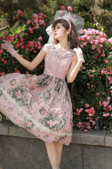 Miss Point - French Rose - Elegant Lolita JSK Dress