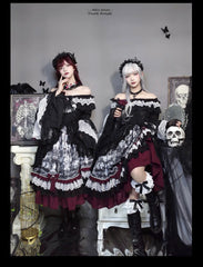 Alice in Wonderland - Undead Rider - Gothic Lolita OP Dress Winter Princess Sleeve Dress