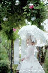 Whale Island - Laraine - Gorgeous Lolita Parasol Lace Umbrella Lolita Long Umbrella