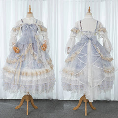 Manyiluo - Starry Dream River - Wedding Lolita Violent Adjustable Fishbone Bustle